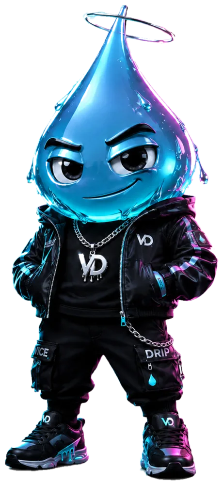 Vice Drip mascot — the Drip character